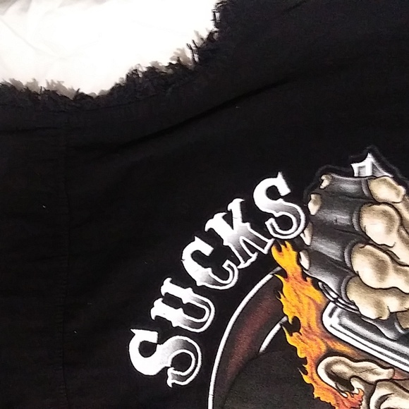 Sturgis 2015 black hills rally no sleeves button front shirt 48 in chest - Picture 5 of 8